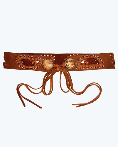 *Vintage Western Cutout Wide Belt