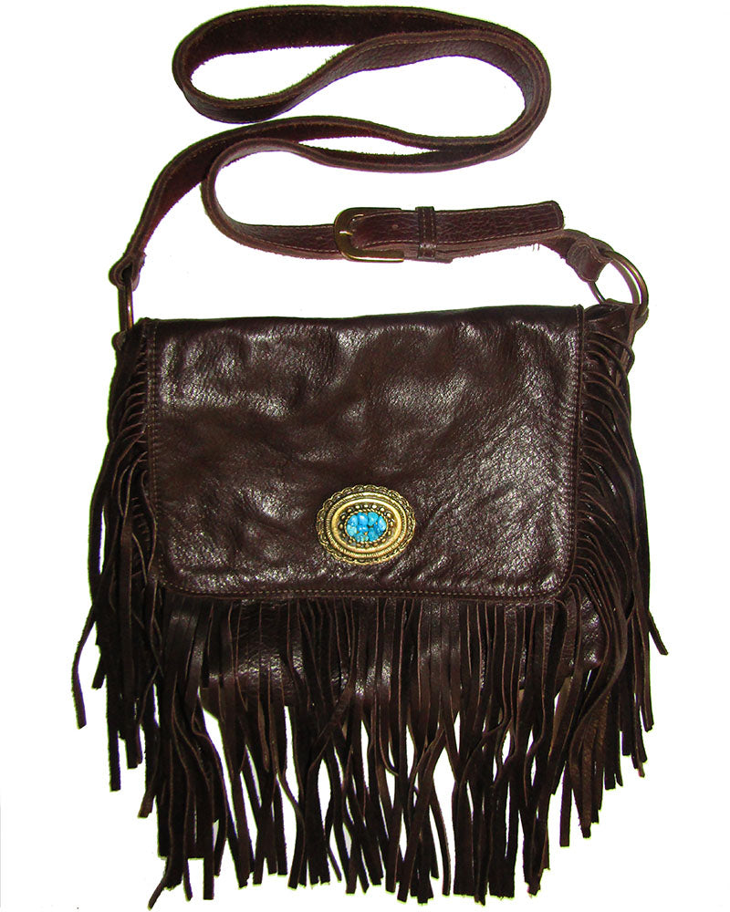 *Fringed Western Messenger Bag