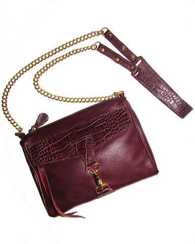 *ZigZag Studded Crossbody Bag