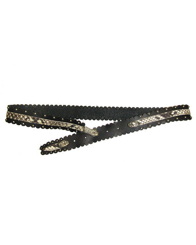 Hammered Metal chain Boot Belt