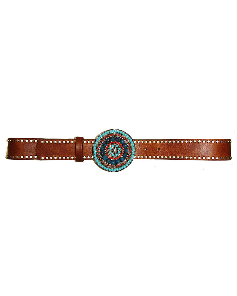 *Vintage Boho Medallion Buckle Jean Belt