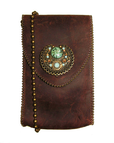 *ZigZag Studded Crossbody Bag