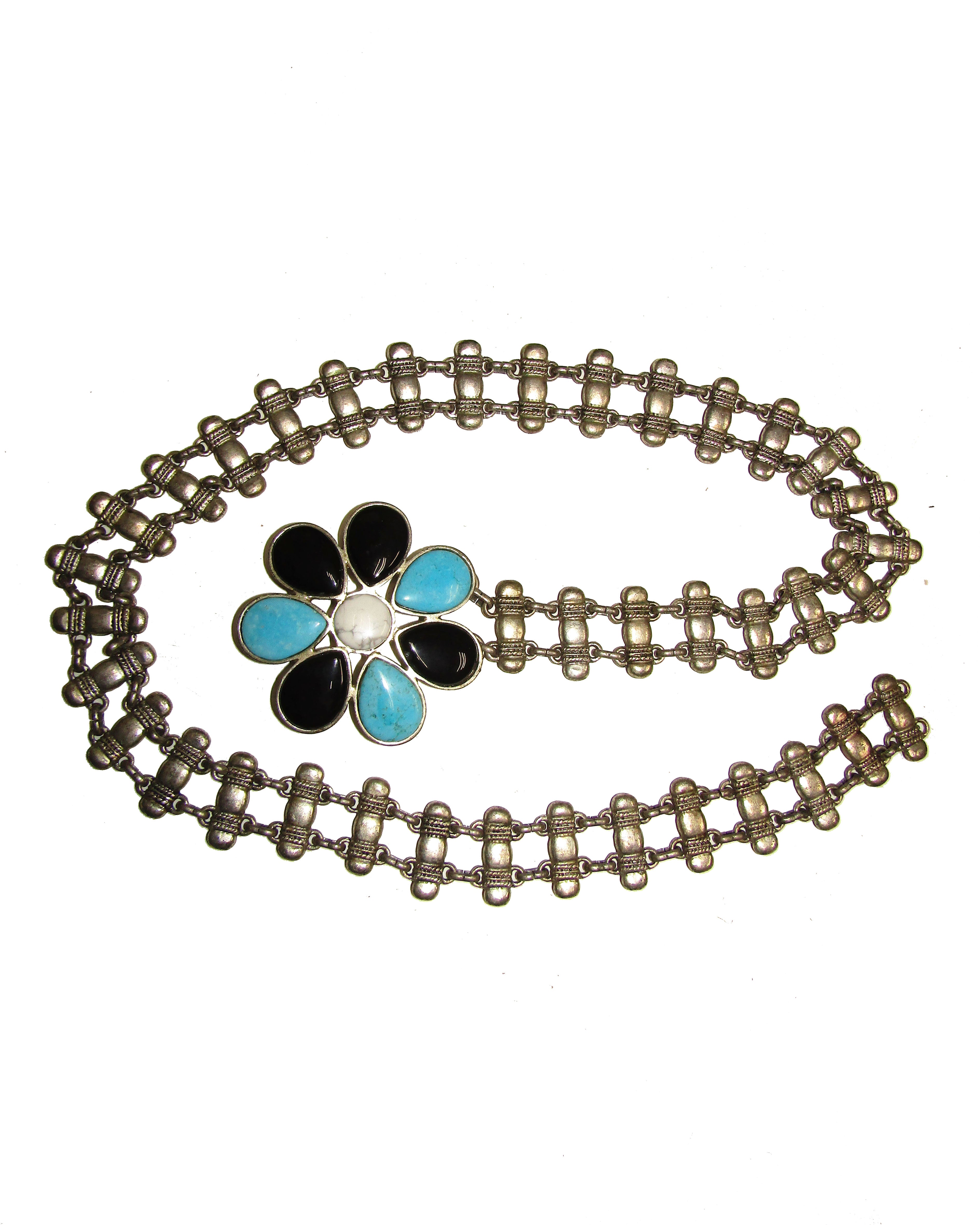 Vintage Flower Chain Belt