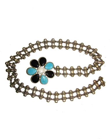 Hammered Metal chain Boot Belt