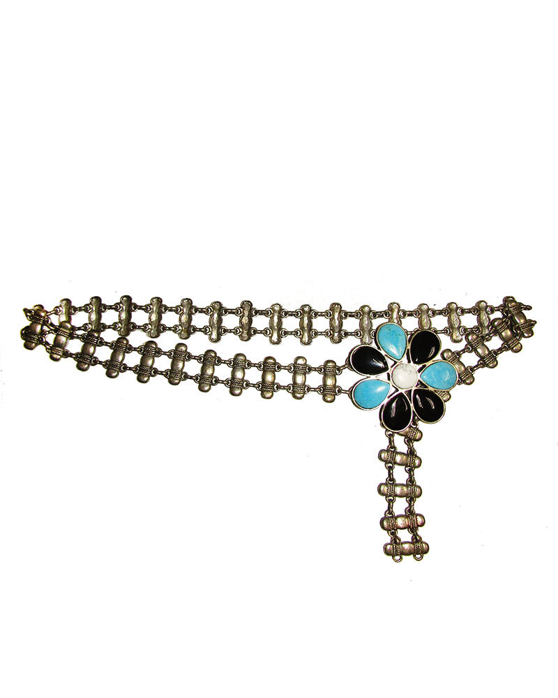 Vintage Flower Chain Belt