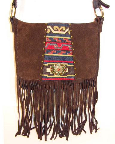 *Fringed Western Messenger Bag