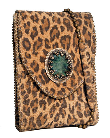 Large Kiss Studded Cell  Pouch