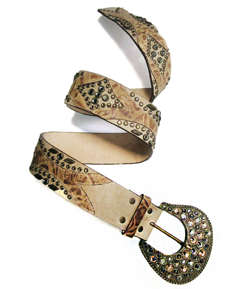 Western Style Crystal Belt
