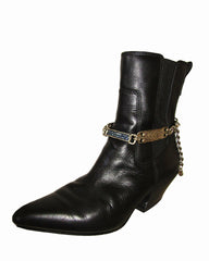 Hammered Metal chain Boot Belt