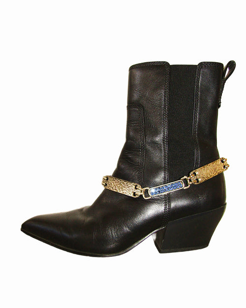 Hammered Metal chain Boot Belt