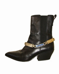 Hammered Metal chain Boot Belt
