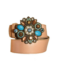 Tiana Flower Buckle Jean Belt