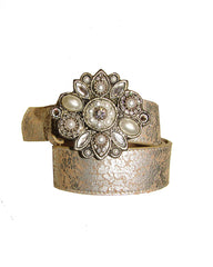 Tiana Flower Buckle Jean Belt