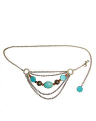 Vintage Turquoise swag Chain Belt