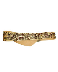 Asymmetrical Wide Statement belt