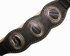 *Sardonyx Studded Concho Belt