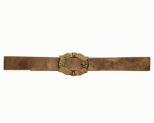 Western Distressed Leather Jean Belt