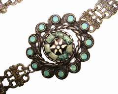 *Vintage Oval Ornament Chain Belt