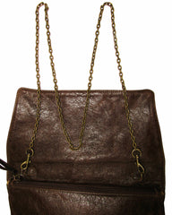 *Metallic Snake print Envelope Bag