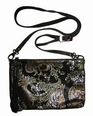 Filigree Metallic Crossbody Bag