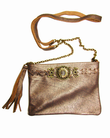 Filigree Metallic Crossbody Bag
