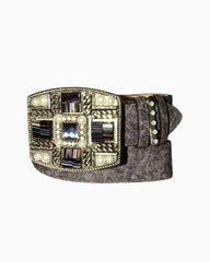 *Vintage Embellished Buckle Jean Belt