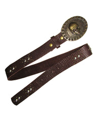 *Vintage Skull Buckle Jean Belt