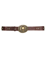 *Vintage Skull Buckle Jean Belt