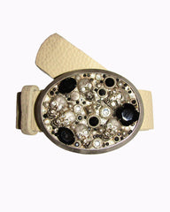*Large Skulls Buckle Jean Belt