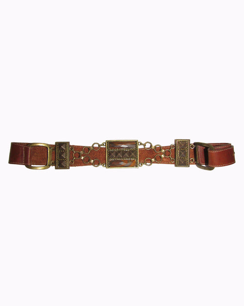 Cori Chain and Leather Belt