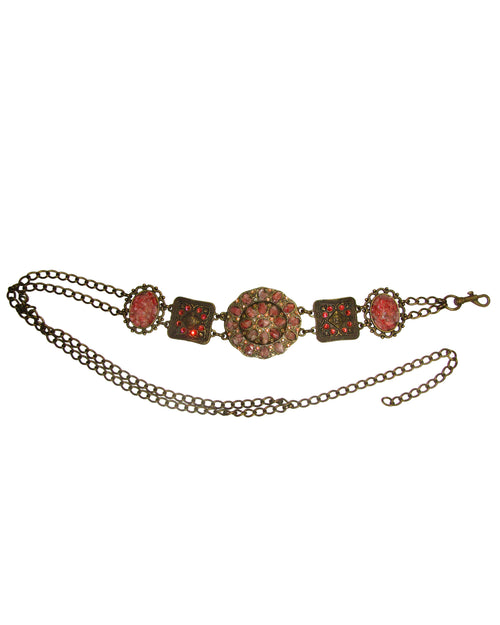 *Vintage Stone chips Chain Belt
