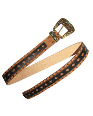 *Western Diamond cutout studded Belt