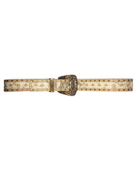 *Western Diamond cutout studded Belt