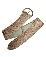 Wide Python Print Contour Hip Belt