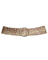 Wide Python Print Contour Hip Belt