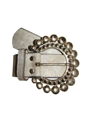 Hammered Oval Concho Jean Belt