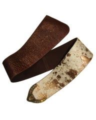 Metallic Printed Leather Hip Belt
