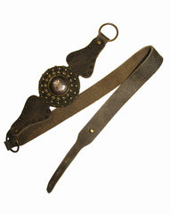 Mixed Metal Hammered Medallion Belt