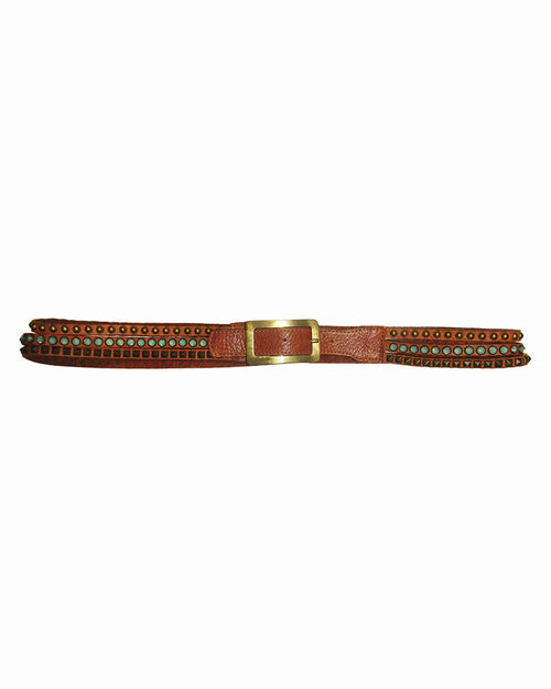 Crystal and Stud 3 Strand Jean Belt