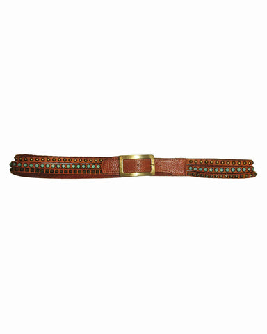 Semi-Circle Rhinestone Chain and Mesh Belt