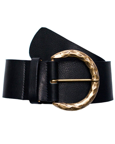 Iris Leather and Chain Belt