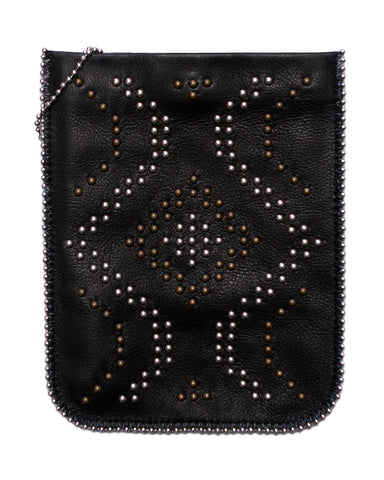 Large Kiss Studded Cell  Pouch
