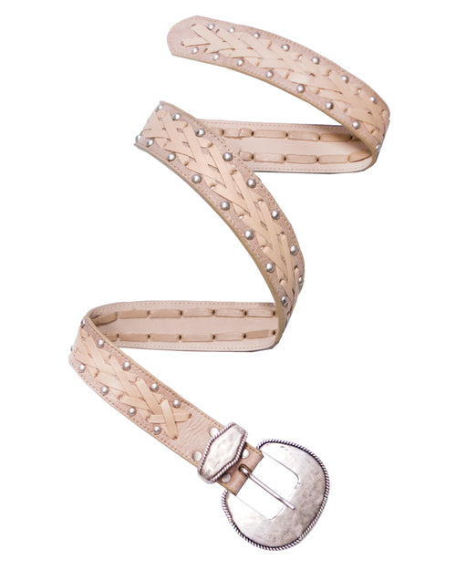 Studded Belt with Lacing