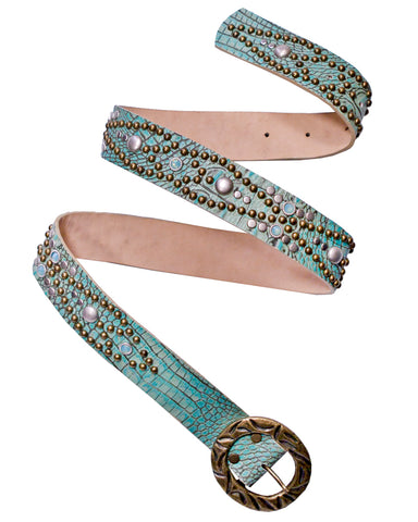 Vintage Iridescent Chain Belt