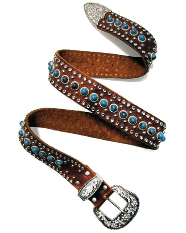 Studded Belt with Lacing